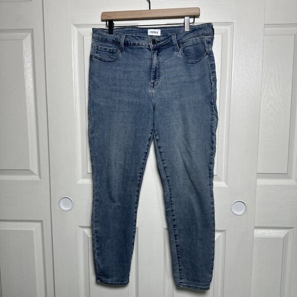 Pistola Aline High Rise Ankle Skinny Jeans Size 32 Cropped 32x28 Stretch Lived - Picture 1 of 10